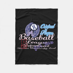 Original Player Baseball Girl Team T Shirt Fleece Blanket