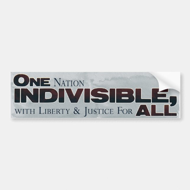 Original Pledge of Allegiance Bumper Sticker (Front)