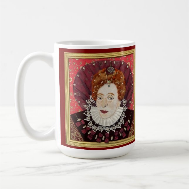 Original portrait of Elizabeth 1st. Coffee Mug (Left)