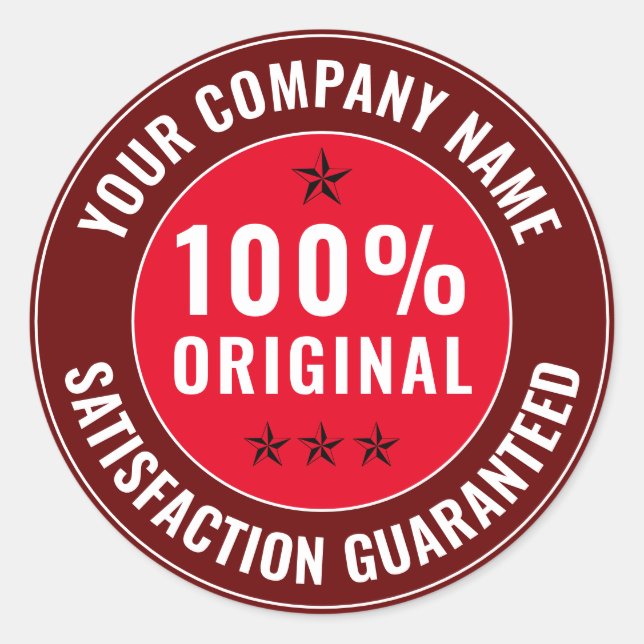 Original Product Label Sticker (Front)
