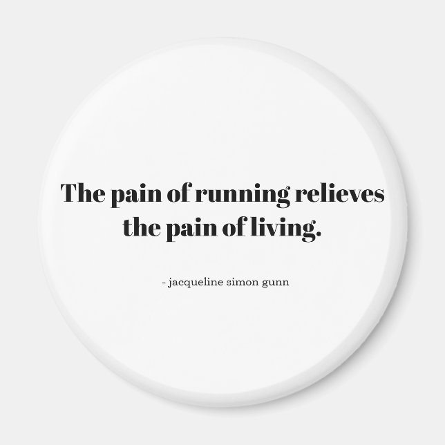 Original quote for runners. magnet (Front)