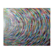 Original Rainbow Painting 20"x16" print on acylic