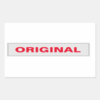 original rectangular sticker