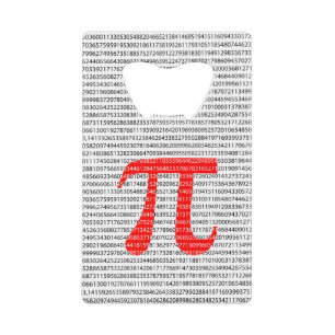 Original red number pi day mathematical symbol