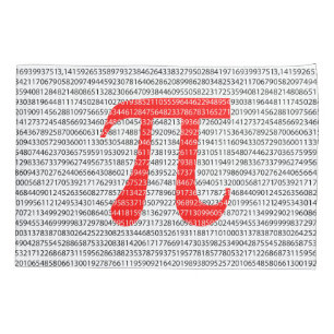 Original red number pi day mathematical symbol pillowcase
