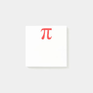 Original red number pi day mathematical symbol post-it notes