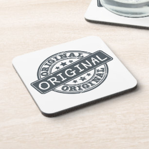 Original - rubber stamp coaster