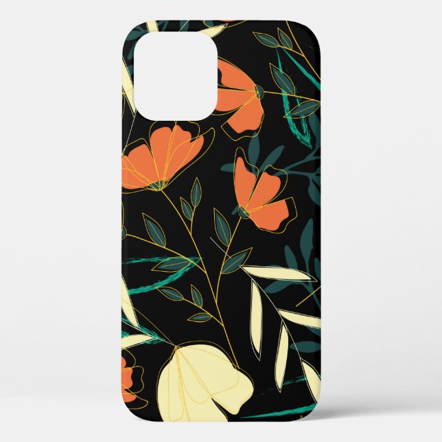 Original seamless pattern with bright tropical lea Case-Mate iPhone case (Back)