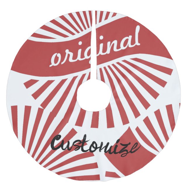 Original Sign Logo Thunder_Cove  Brushed Polyester Tree Skirt (Front)