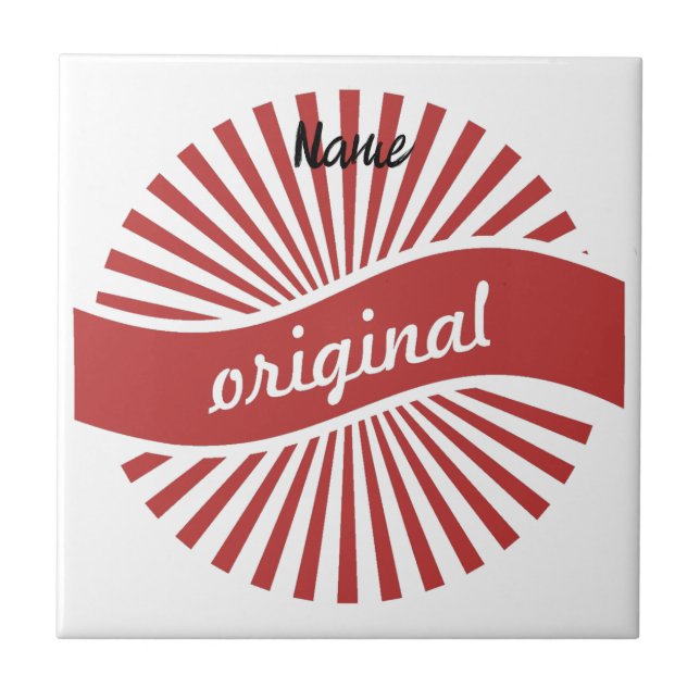 Original Sign Logo Thunder_Cove Ceramic Tile (Front)