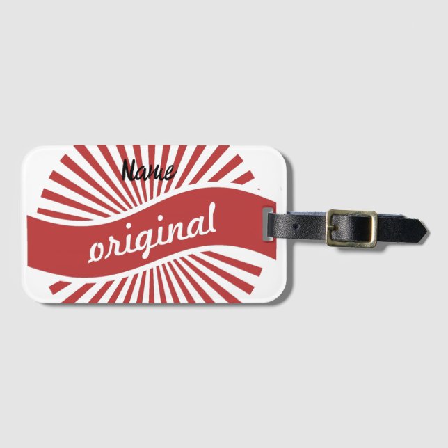 Original Sign Logo Thunder_Cove Luggage Tag (Front Horizontal)