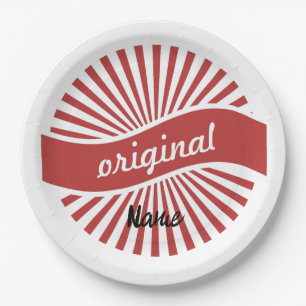 Original Sign Logo Thunder_Cove Paper Plate