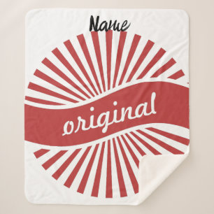 Original Sign Logo Thunder_Cove Sherpa Blanket
