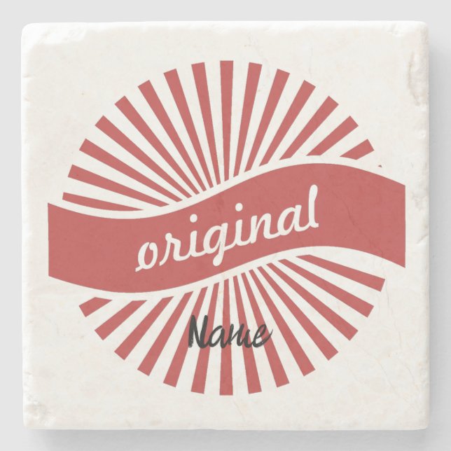 Original Sign Logo Thunder_Cove Stone Coaster (Front)