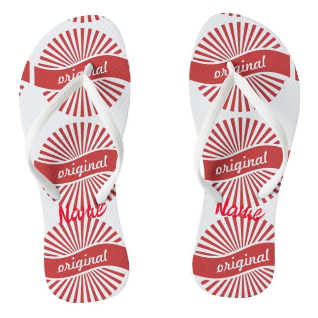Original Sign Logo Thunder_Cove  Thongs (Footbed)