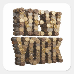 Original Silver NEW YORK Sticker Design