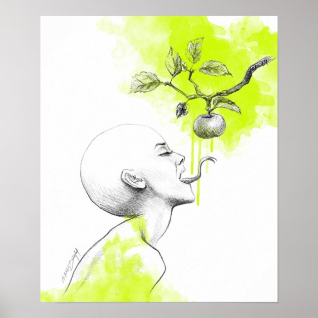 Original sin surreal art Poster print (Front)