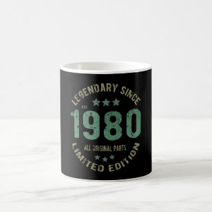 Original Since 1980 Vintage Legend Birthday Gift Coffee Mug