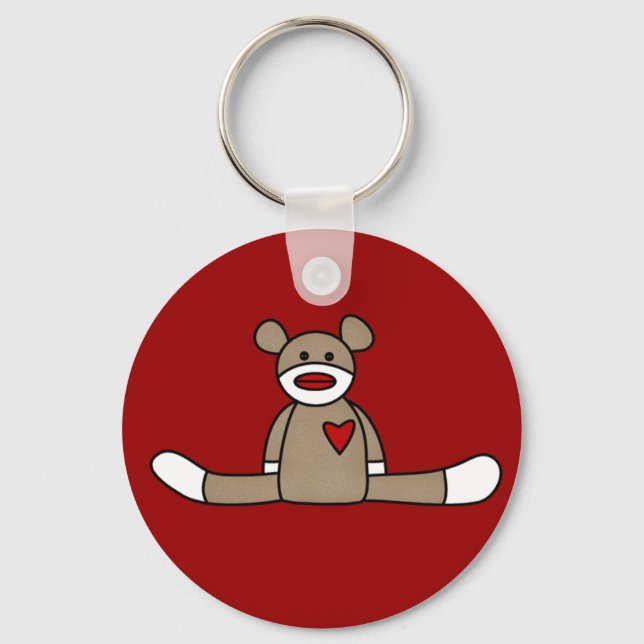 Original Sock Monkey Tshirts and Gifts Key Ring (Front)