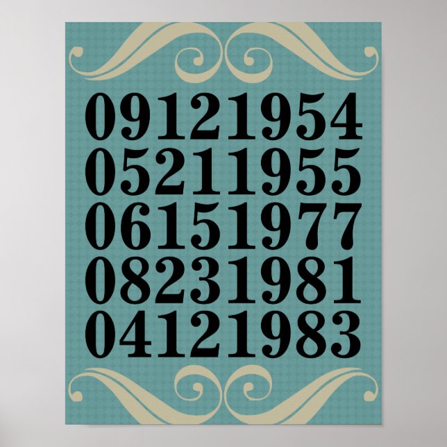 Original Special Dates Poster (Front)