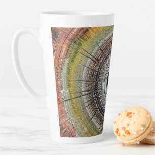 Original spin art latte mug