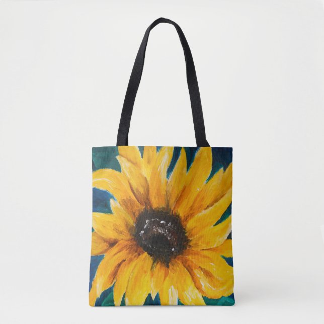 Original Sunflower Print on Tote Bag (Front)