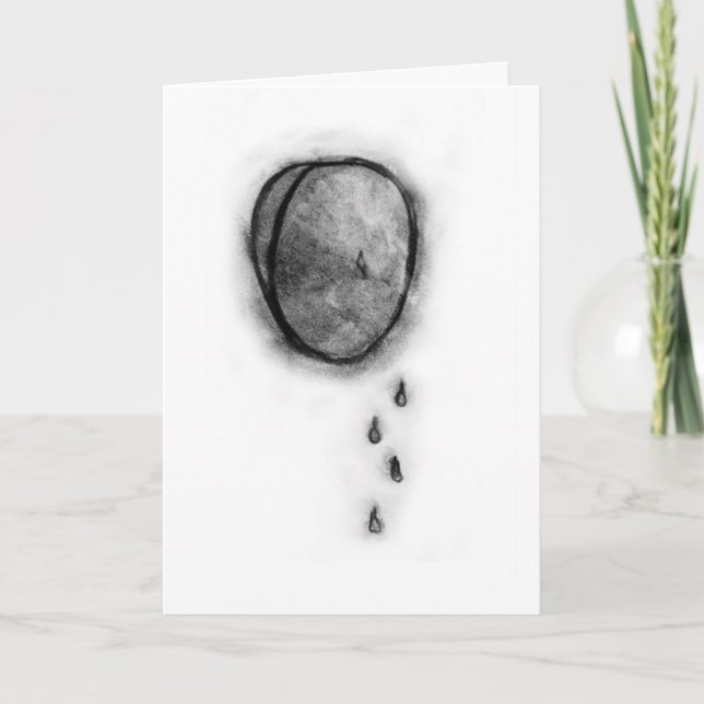 Original Sympathy Card - I Cry with You (Front)