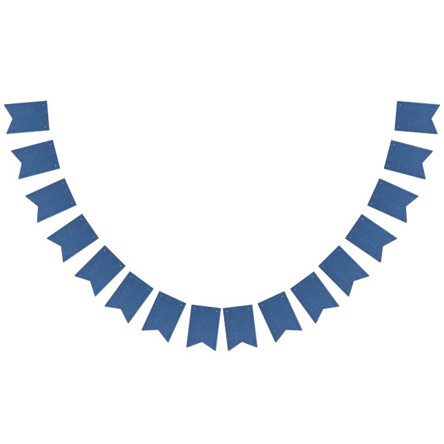 Original textile fabric blue fashion jean denim bunting  (All)