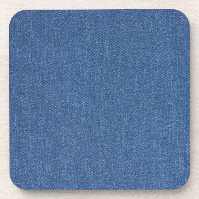 Original textile fabric blue fashion jean denim coaster (Front)