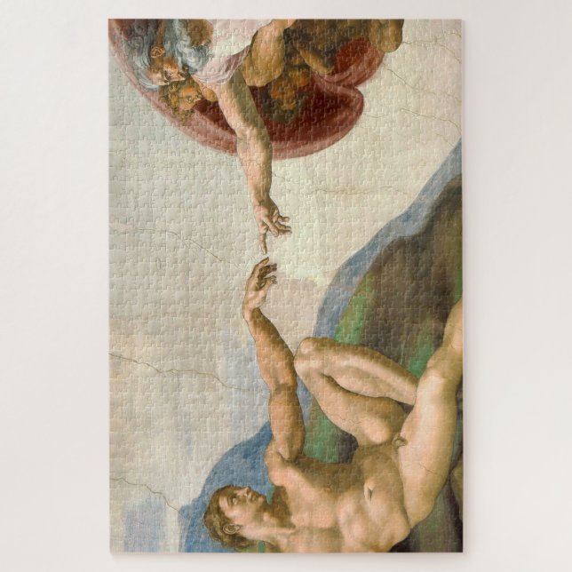 Original The Creation of Adam Jigsaw Puzzle (Vertical)