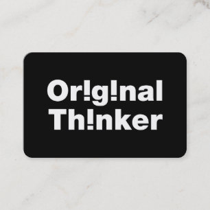 Original Thinker Business Card