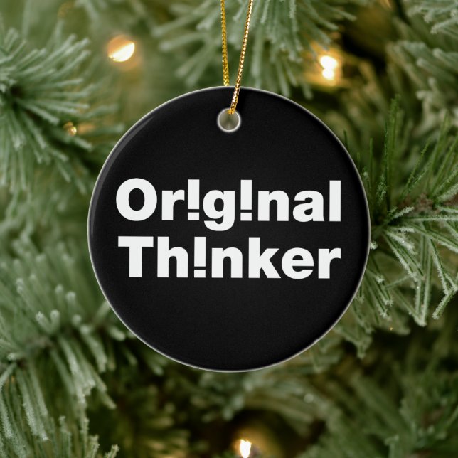 Original Thinker Ceramic Ornament (Tree)