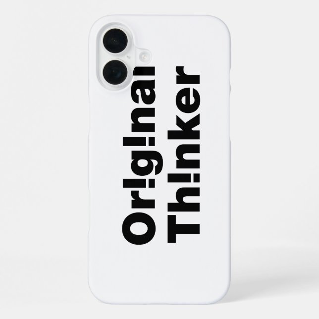 Original Thinker iPhone Case (Back)