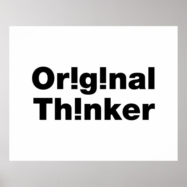 Original Thinker Poster (Front)