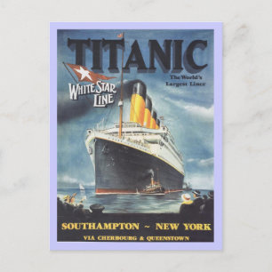 Original Titanic poster Postcard