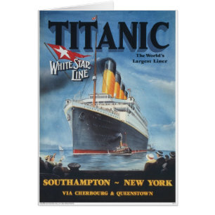 Original titanic vintage poster 1912