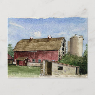 Original Trescher Barn - postcard