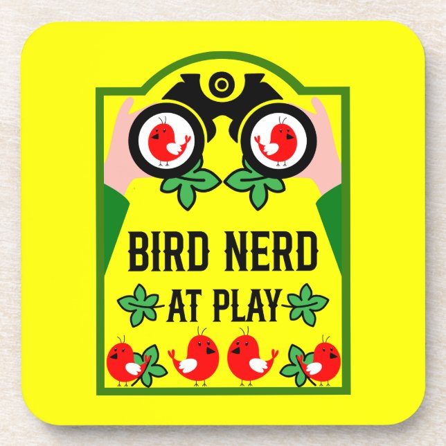 Original Unique Birdwatcher Coaster (Front)
