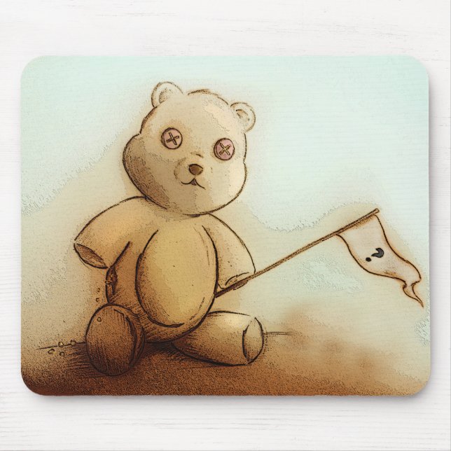 Original vintage art mousepad - Teddy (Front)