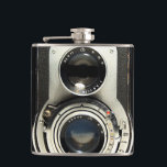 Original vintage camera hip flask<br><div class="desc">Hello and welcome,  this design represent a vintage camera.</div>