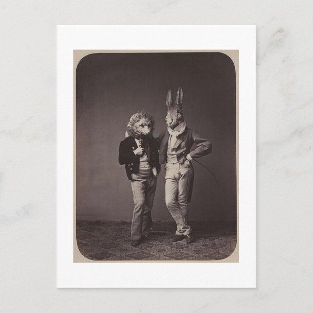 Original vintage halloween's costumes photo 900s postcard (Front)