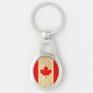 Original Vintage Patriotic National Flag of CANADA Key Ring
