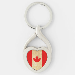 Original Vintage Patriotic National Flag of CANADA Key Ring