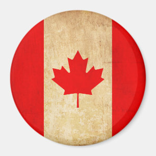 Original Vintage Patriotic National Flag of CANADA Magnet