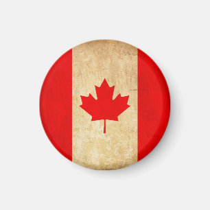 Original Vintage Patriotic National Flag of CANADA Magnet