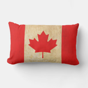 Original Vintage Patriotic National Flag of CANADA Outdoor Cushion