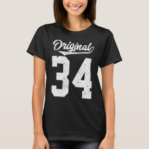Original Vintage Style Of It´s My 34th Birthday T-Shirt