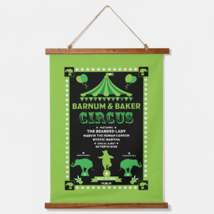 Original Vintages Inspired Circus   Hanging Tapestry
