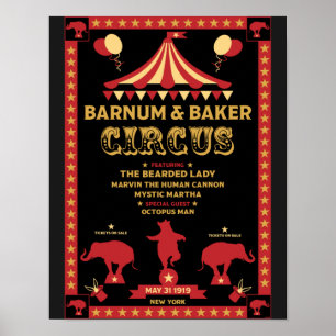 Original Vintages Inspired Circus Poster