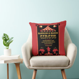 Original Vintages Inspired Circus T-Shirt Cushion